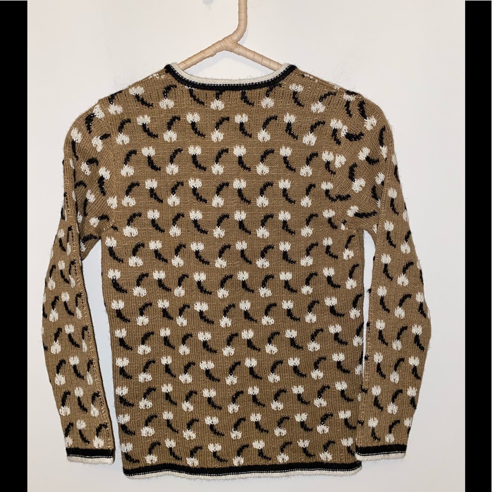 NWOT Batsheva Tulip intarsia alpaca cardigan - Picture 7 of 10